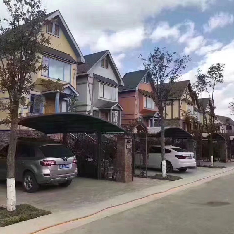 Polikarbonat Çatı Panelli Alüminyum Kemerli Çatı Carport