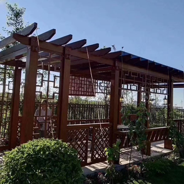 Suya Dayanıklı Alüminyum Pergola Gibi Üzüm Kafes Ahşap