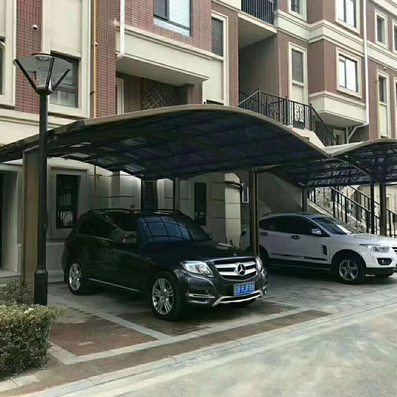 Ayarlanabilir Alüminyum Yağmur Geçirmez Çatılı Panjurlu Otopark